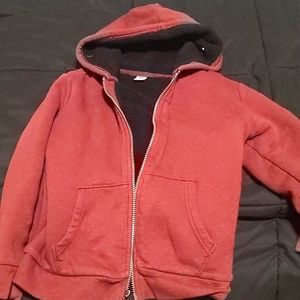 Maroon and black old navy hoodie size 8